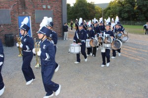 Raider Marching Band during Football Game, Sports Stadium, Tamaqua, 9-19-2014 (5)