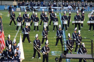 Raider Marching Band during Football Game, Sports Stadium, Tamaqua, 9-19-2014 (50)