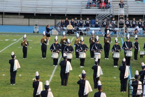 Raider Marching Band during Football Game, Sports Stadium, Tamaqua, 9-19-2014 (56)