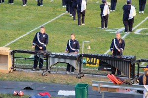 Raider Marching Band during Football Game, Sports Stadium, Tamaqua, 9-19-2014 (64)