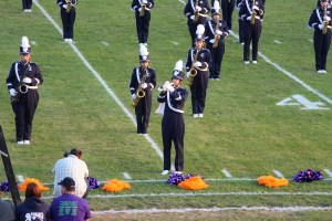 Raider Marching Band during Football Game, Sports Stadium, Tamaqua, 9-19-2014 (72)