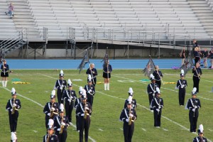 Raider Marching Band during Football Game, Sports Stadium, Tamaqua, 9-19-2014 (77)