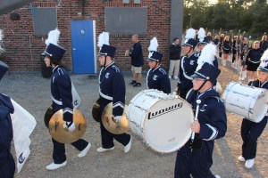 Raider Marching Band during Football Game, Sports Stadium, Tamaqua, 9-19-2014 (8)