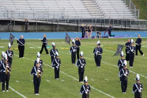 Raider Marching Band during Football Game, Sports Stadium, Tamaqua, 9-19-2014 (81)