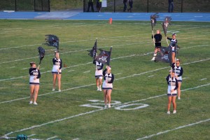 Raider Marching Band during Football Game, Sports Stadium, Tamaqua, 9-19-2014 (98)
