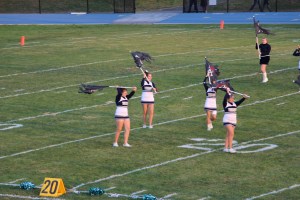 Raider Marching Band during Football Game, Sports Stadium, Tamaqua, 9-19-2014 (99)
