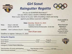 Raingutter Regatta 2015, Tamaqua and Panther Valley Girl Scouts (8)