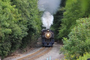 Reading and Northern Baldwin 425 Steam Train Travels Through Barnesville, 9-1-2014 (10)