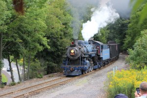 Reading and Northern Baldwin 425 Steam Train Travels Through Barnesville, 9-1-2014 (13)