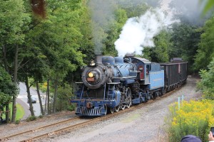 Reading and Northern Baldwin 425 Steam Train Travels Through Barnesville, 9-1-2014 (14)