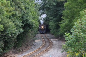 Reading and Northern Baldwin 425 Steam Train Travels Through Barnesville, 9-1-2014 (8)