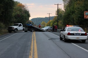Single Vehicle Accident, Water Street, US209, Coaldale, 9-30-2014 (6)