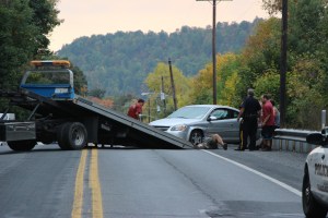 Single Vehicle Accident, Water Street, US209, Coaldale, 9-30-2014 (9)