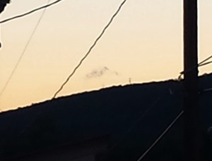 Smoke on Mountain, from Amanda Sanders Costenbader , Above Tamaqua, 9-16-2014 (CROPPED)