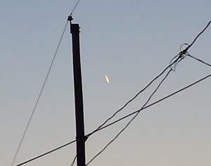 Strange Glow in the Sky, from Amanda Sanders Costenbader , Above Tamaqua, 9-16-2014 (CROPPED) 1