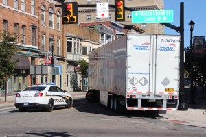 Tractor Trailer Strikes Pole, Five Points Intersection, SR309, US209, Tamaqua (1)