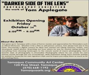 10-24-2014, Darker Side of the Lens, Tom Applegate, TCAC, Tamaqua