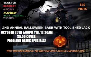 10-25-2014, Halloween Bash with Toolshed Jack, West End Fire and Rescue, Mahanoy City