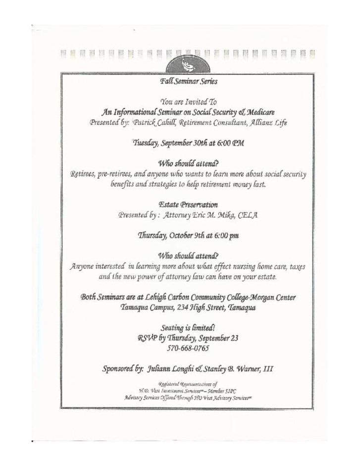 10-3-2014, Tamaqua Chamber of Commerce, Chamber Chatters5