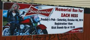 10-4-2014, Memorial Run for Zach Hess, Freddy's Pub, Tamaqua