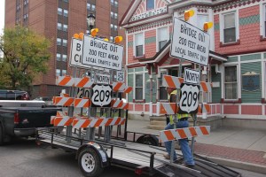 East Broad Street Bridge Over Little Schuylkill River Opens, Tamaqua, 10-2-2014 (16)