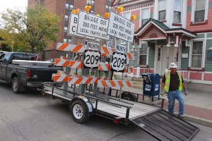 East Broad Street Bridge Over Little Schuylkill River Opens, Tamaqua, 10-2-2014 (21)