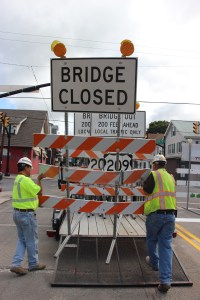 East Broad Street Bridge Over Little Schuylkill River Opens, Tamaqua, 10-2-2014 (27)