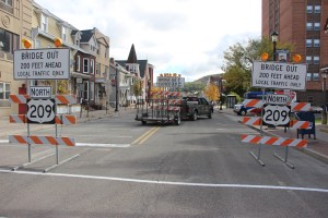 East Broad Street Bridge Over Little Schuylkill River Opens, Tamaqua, 10-2-2014 (3)