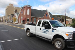 East Broad Street Bridge Over Little Schuylkill River Opens, Tamaqua, 10-2-2014 (59)