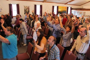 Teen Challenge Choir performs, New Life Assembly of God, Tamaqua, 10-5-2014 (20)