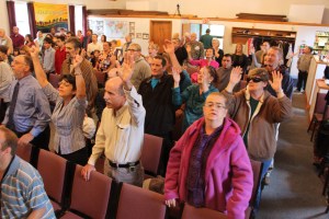 Teen Challenge Choir performs, New Life Assembly of God, Tamaqua, 10-5-2014 (24)