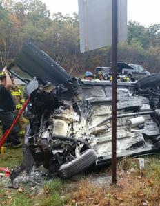 Vehicle Rollover with Entrapment, Mile Marker 131 Southbound, Interstate 81, 10-11-2014 (11)