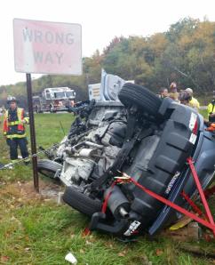 Vehicle Rollover with Entrapment, Mile Marker 131 Southbound, Interstate 81, 10-11-2014 (12)