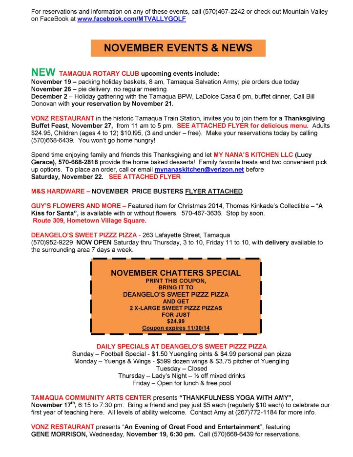 11-14-2014, Tamaqua Chamber of Commerce, Chamber Chatters-page-003