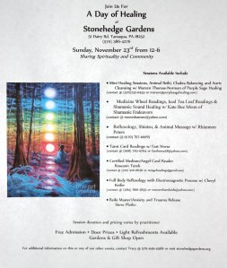 11-23-2014, Day of Healing, Stonehedge Gardens, South Tamaqua
