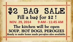 11-29-2014, Bag Sale, Heritage Center, Summit Hill