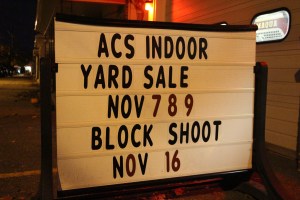 11-7-2014, Indoor ACS Yard Sale, East End Fire Company, Tamaqua (1)