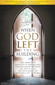 11-8-2014, When God Left The Building, NLAG, Tamaqua, POSTER