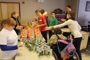 CCTI Intermediate Unit Life Skills Program Helps Sort Food Donations, Salvation Army, Tamaqua (5)
