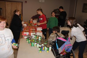 CCTI Intermediate Unit Life Skills Program Helps Sort Food Donations, Salvation Army, Tamaqua (6)