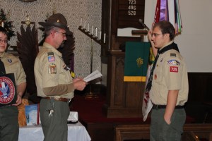 Eagle Ceremony for Michael DeWald, Bethany United Methodist Church, Barnesville, Rush Twp, 10-30-2014 (10)