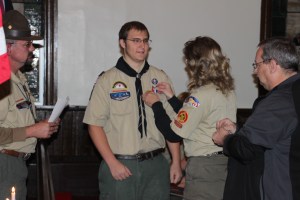 Eagle Ceremony for Michael DeWald, Bethany United Methodist Church, Barnesville, Rush Twp, 10-30-2014 (16)