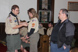 Eagle Ceremony for Michael DeWald, Bethany United Methodist Church, Barnesville, Rush Twp, 10-30-2014 (20)