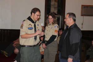 Eagle Ceremony for Michael DeWald, Bethany United Methodist Church, Barnesville, Rush Twp, 10-30-2014 (22)