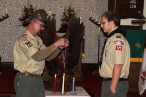 Eagle Ceremony for Michael DeWald, Bethany United Methodist Church, Barnesville, Rush Twp, 10-30-2014 (34)