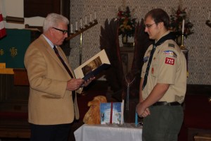 Eagle Ceremony for Michael DeWald, Bethany United Methodist Church, Barnesville, Rush Twp, 10-30-2014 (4)