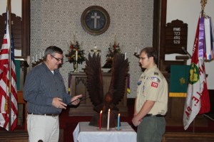 Eagle Ceremony for Michael DeWald, Bethany United Methodist Church, Barnesville, Rush Twp, 10-30-2014 (40)