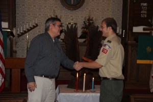 Eagle Ceremony for Michael DeWald, Bethany United Methodist Church, Barnesville, Rush Twp, 10-30-2014 (41)
