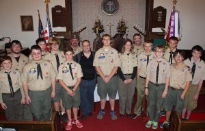 Eagle Ceremony for Michael DeWald, Bethany United Methodist Church, Barnesville, Rush Twp, 10-30-2014 (43)