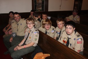 Eagle Ceremony for Michael DeWald, Bethany United Methodist Church, Barnesville, Rush Twp, 10-30-2014 (49)